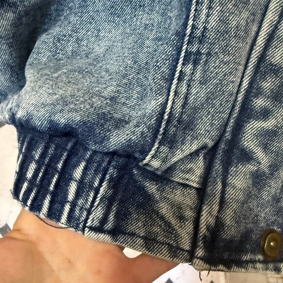 Really Cool Vintage 80s Acid Wash Denim Jean Jacket - Picture 4 of 6
